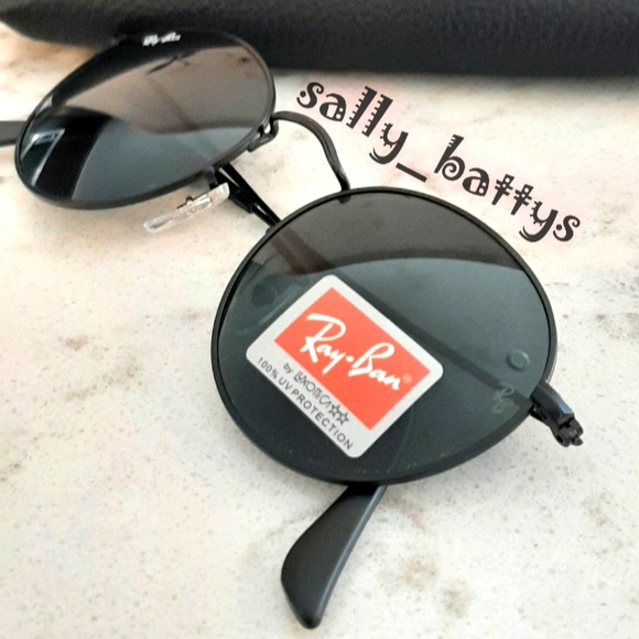 Ray-Ban (Store Display) Round Metal All Black RB3447 - Picture 7 of 15